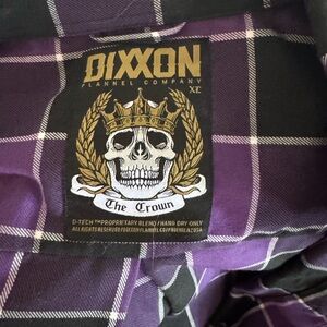 DIXXON “The Crown” Men’s Purple and Black Flannel - XL
